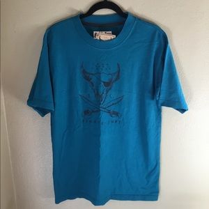 NWT PIrate Surf teal crewneck tee shirts